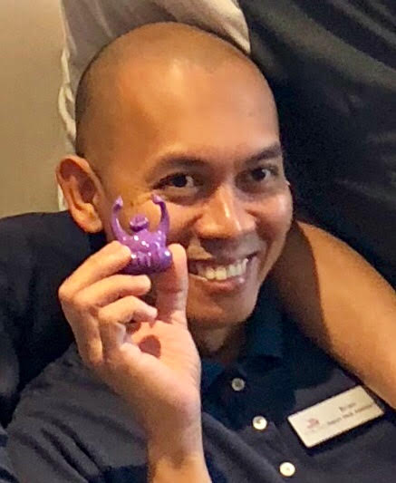 Brian, another Viking Sun crew member, will be taking his great smile and Syd back to his home in Manila, Philippines ????????. He’s loving his new companion.